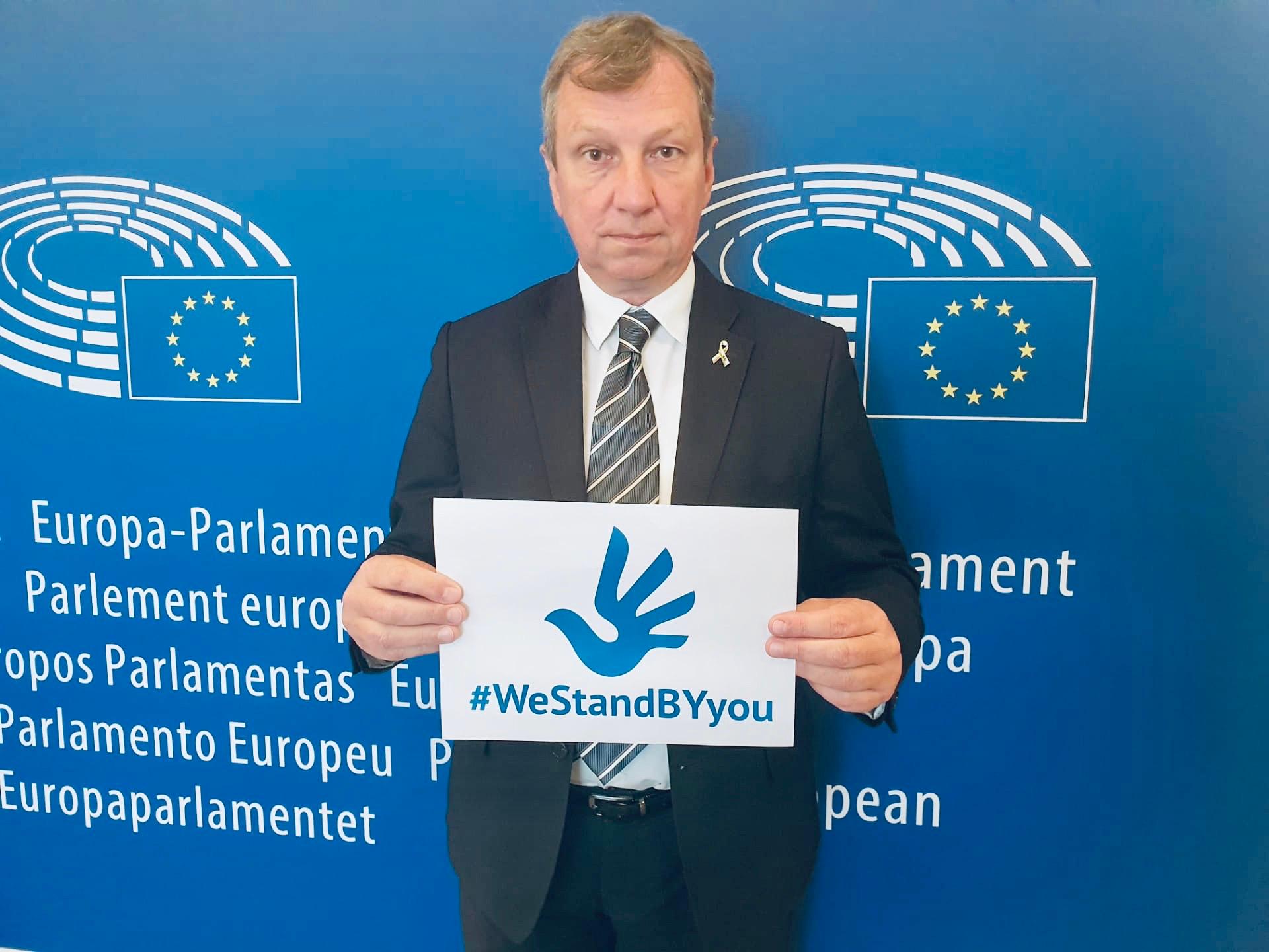 Members of parliament from Poland and Germany take over godparenthood for Andrei Voinich, Siarhei Korshun and Uladzimir Dudarau