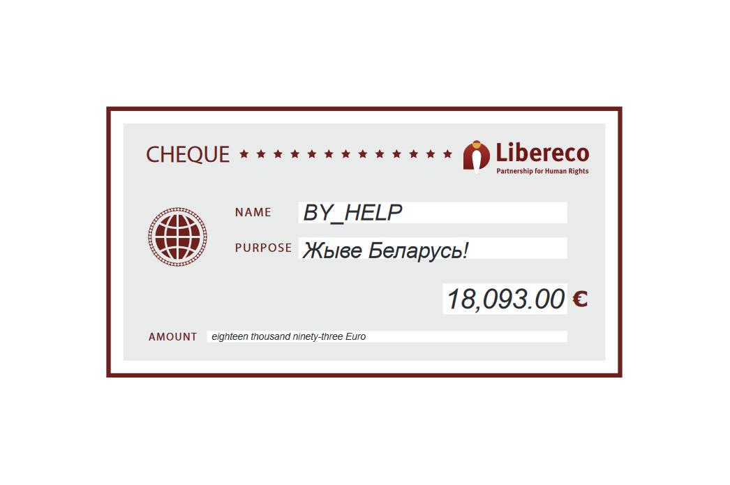 18,000 Euro for Belarus: First donation reaches “BY_Help”