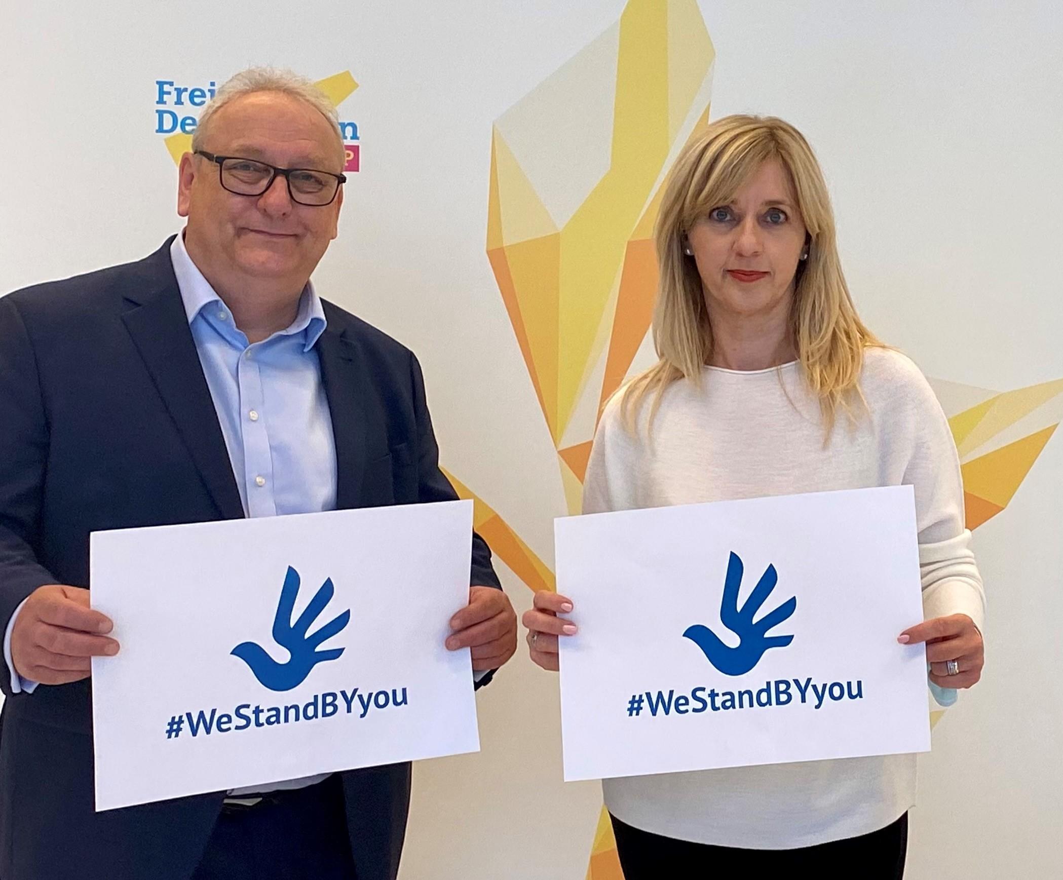 Members of Parliament from Germany and the United Kingdom adopt political prisoners Iryna Zlobina, Ivan Komar and Uladzimir Dudarau